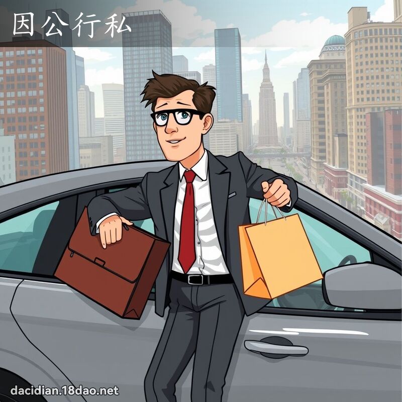 因公行私 - 国语大辞典配图