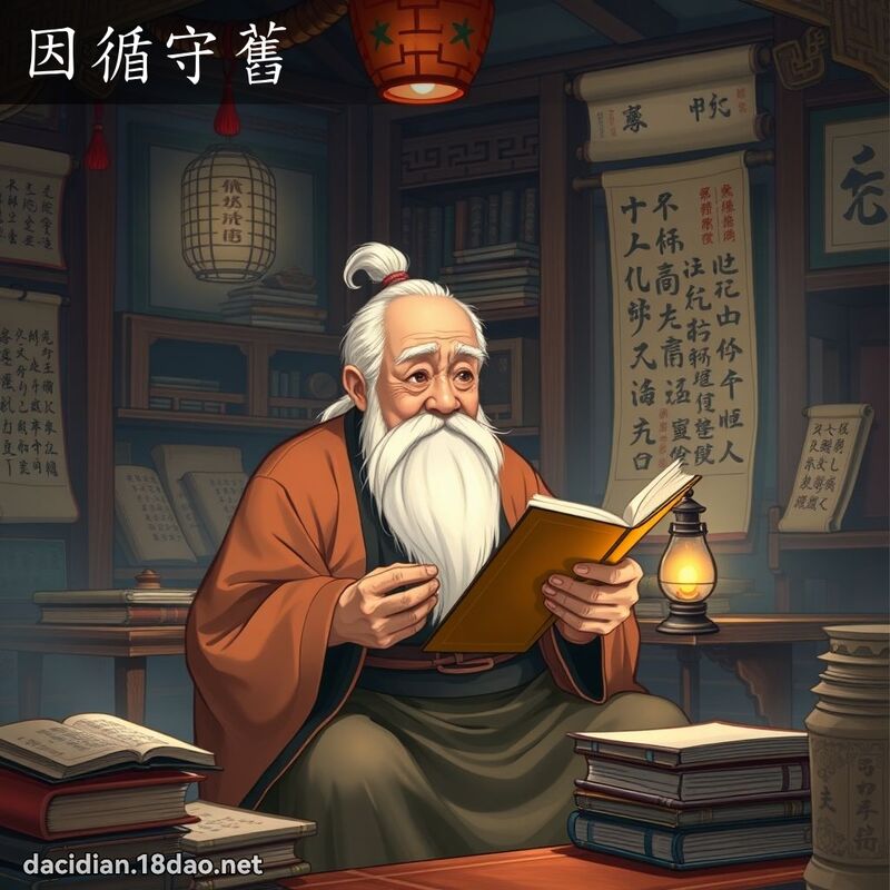 因循守旧 - 国语大辞典配图