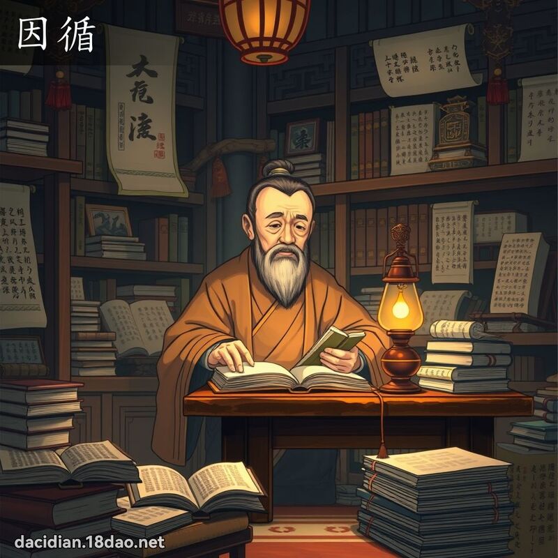 因循 - 國語大辭典配圖