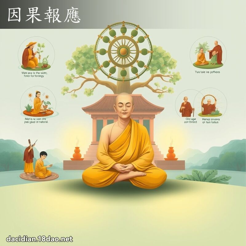 因果报应 - 国语大辞典配图