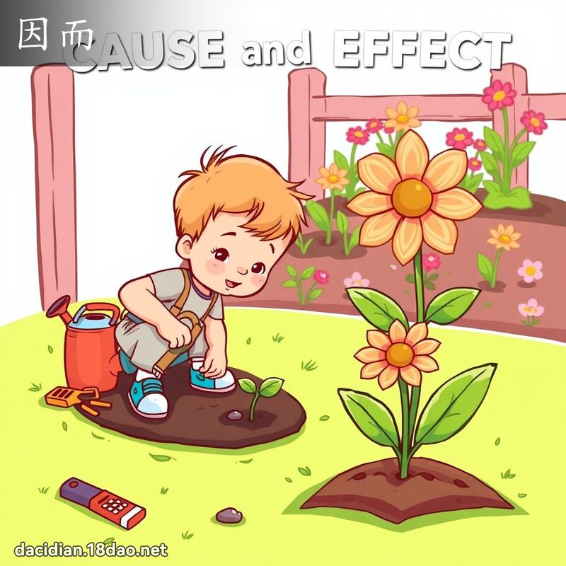 因而 - 国语大辞典配图