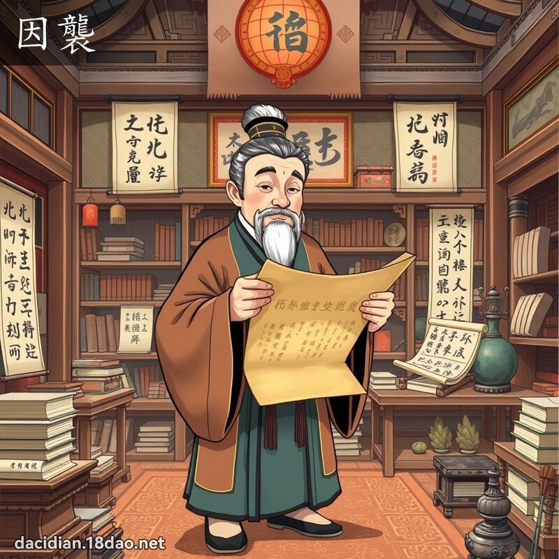因袭 - 国语大辞典配图