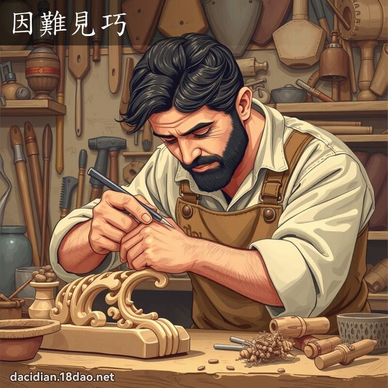 因难见巧 - 国语大辞典配图
