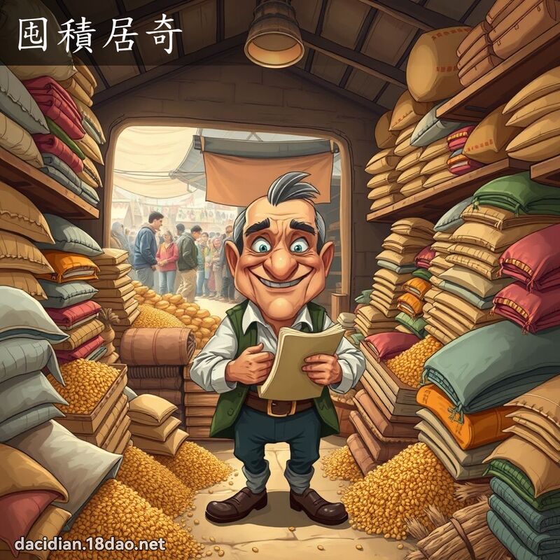 囤积居奇 - 国语大辞典配图
