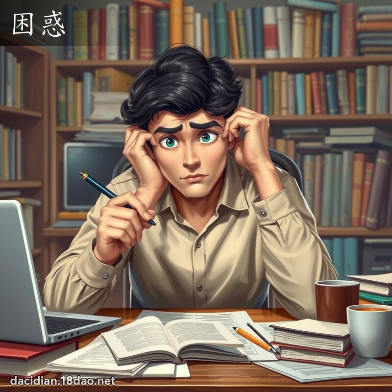 困惑 - 國語大辭典配圖