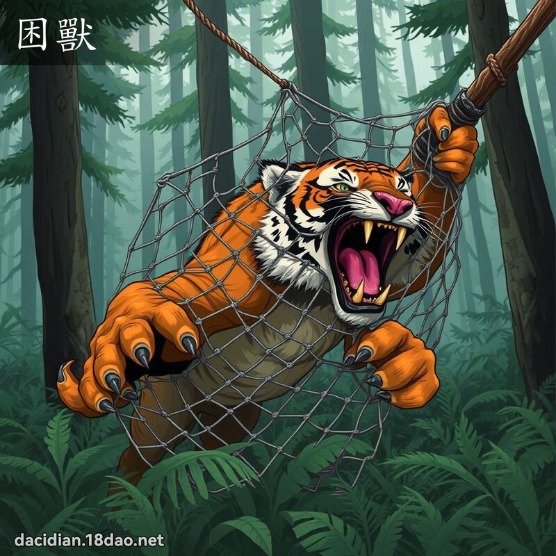 困獸 - 國語大辭典配圖