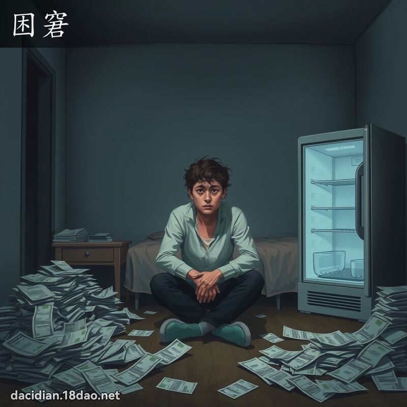 困窘 - 國語大辭典配圖