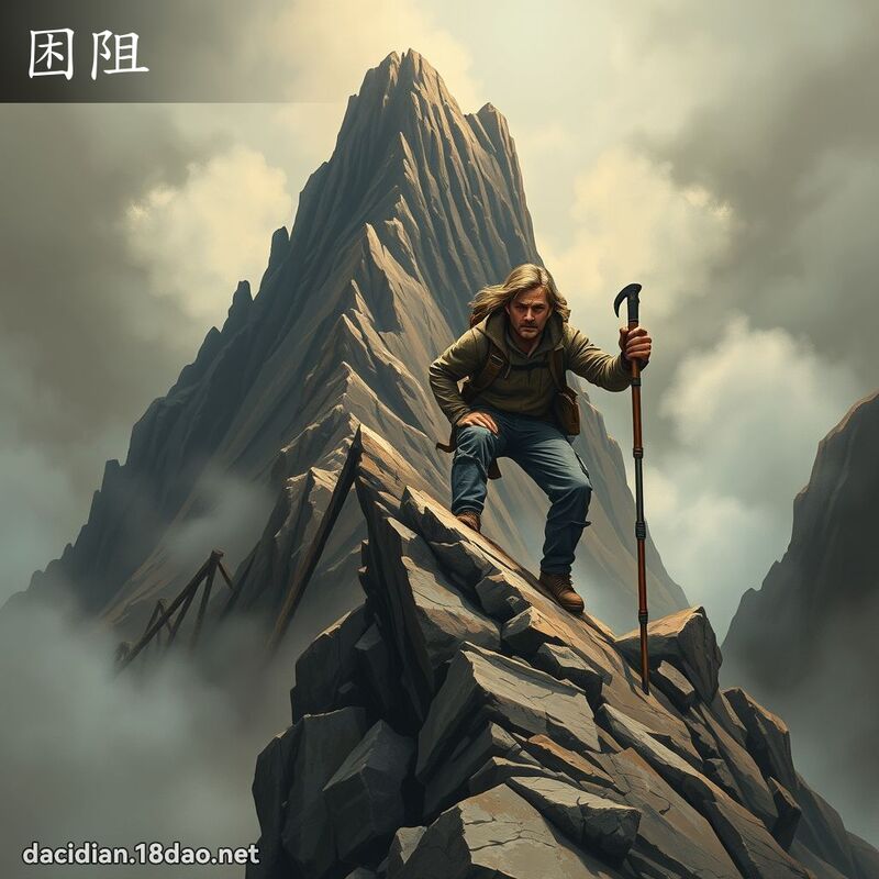 困阻 - 國語大辭典配圖