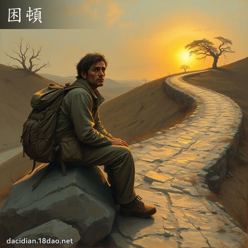 困頓 - 國語大辭典配圖
