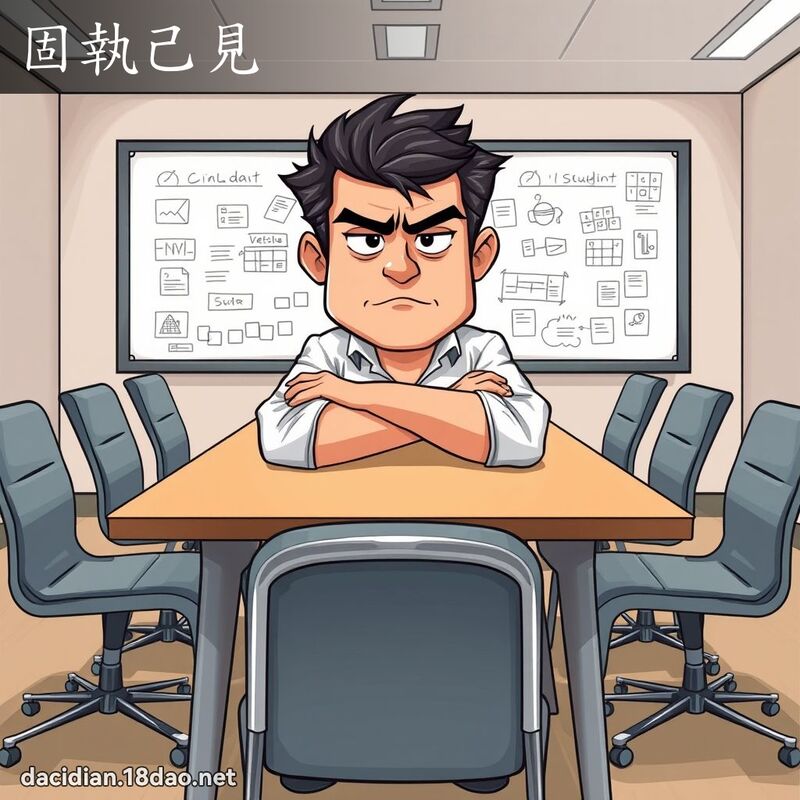 固執己見 - 國語大辭典配圖