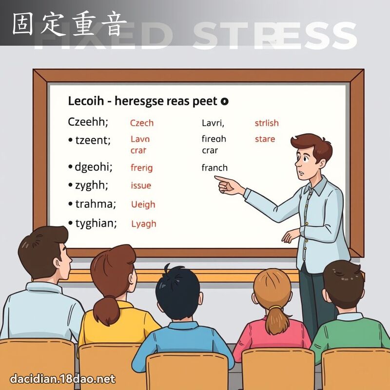 固定重音 - 國語大辭典配圖