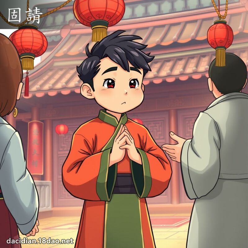 固請 - 國語大辭典配圖