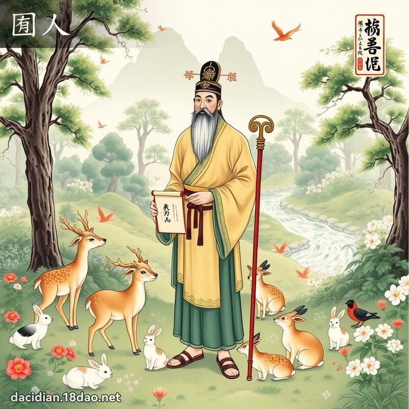 囿人 - 國語大辭典配圖