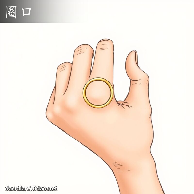 圈口 - 国语大辞典配图
