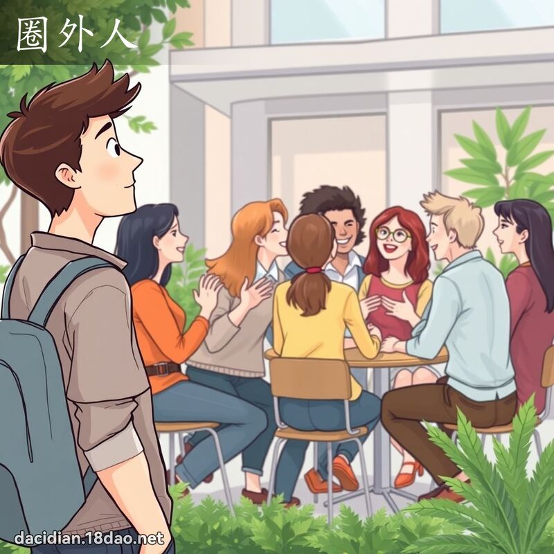 圈外人 - 国语大辞典配图