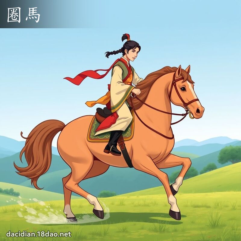 圈马 - 国语大辞典配图