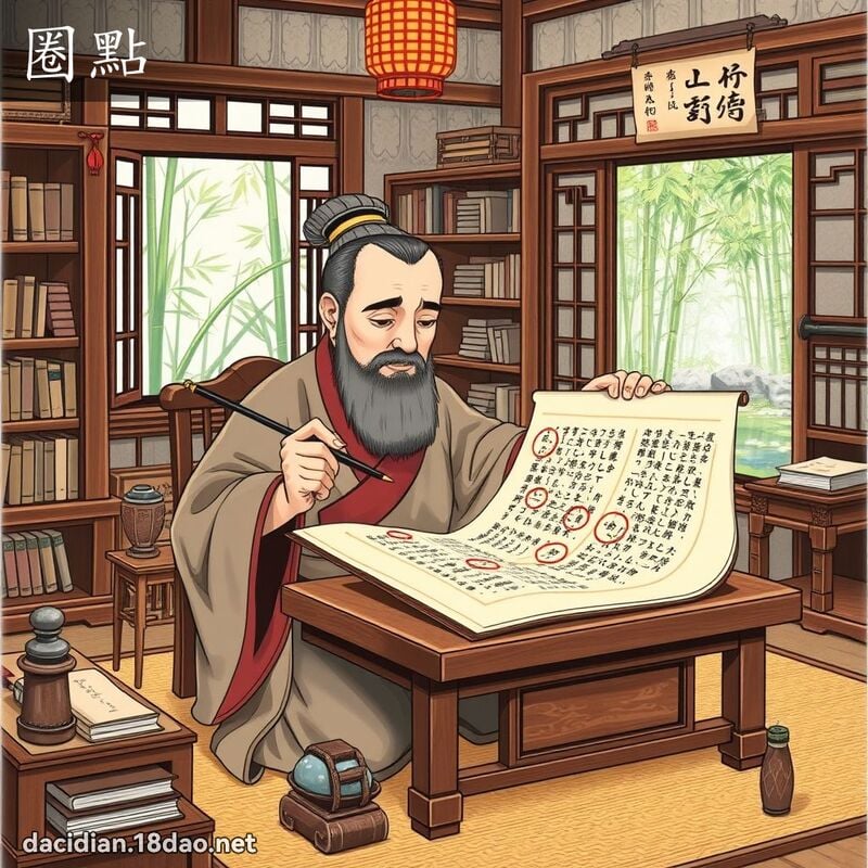 圈點 - 國語大辭典配圖