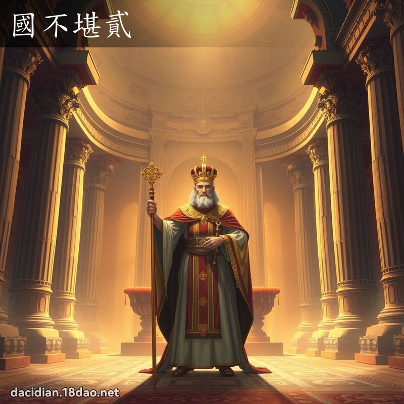 国不堪贰 - 国语大辞典配图
