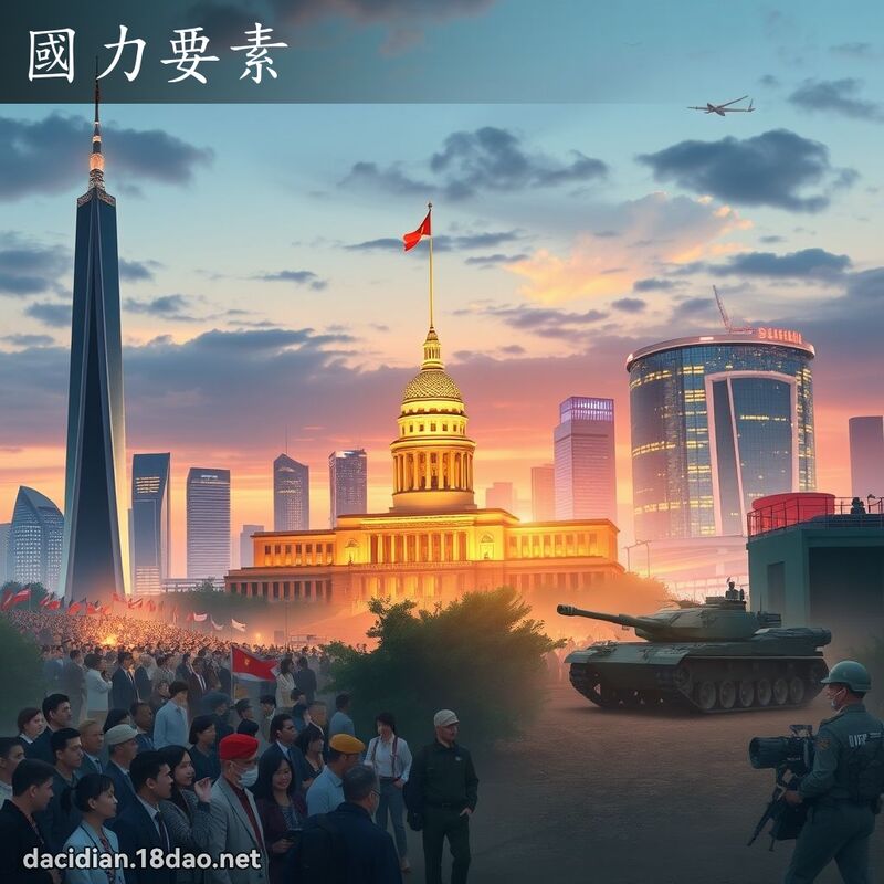 國力要素 - 國語大辭典配圖