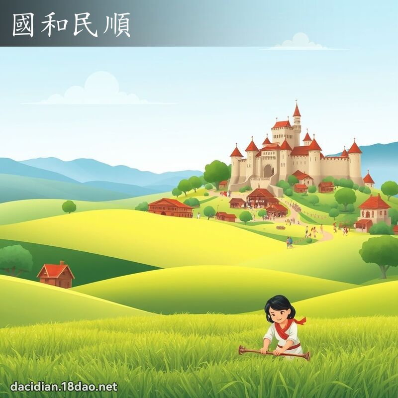 國和民順 - 國語大辭典配圖