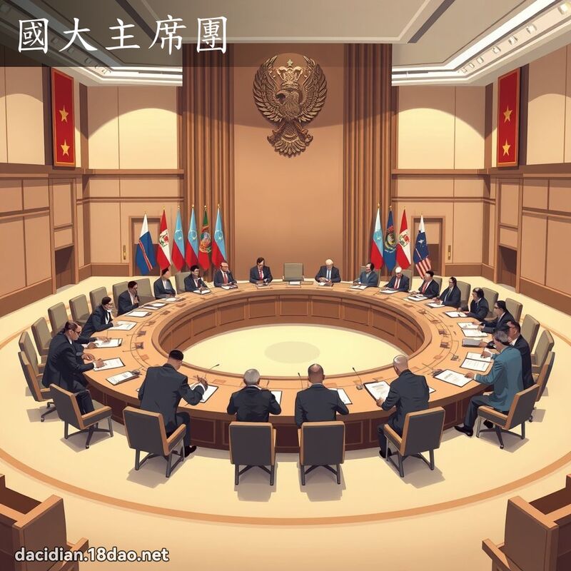 国大主席团 - 国语大辞典配图