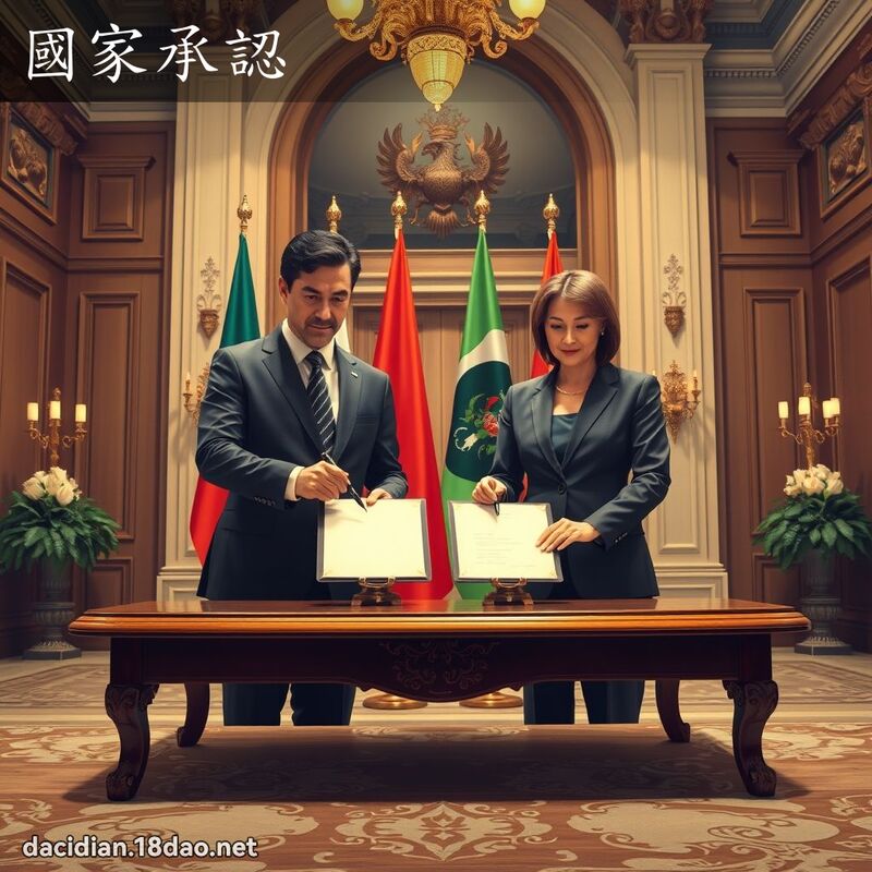 国家承认 - 国语大辞典配图
