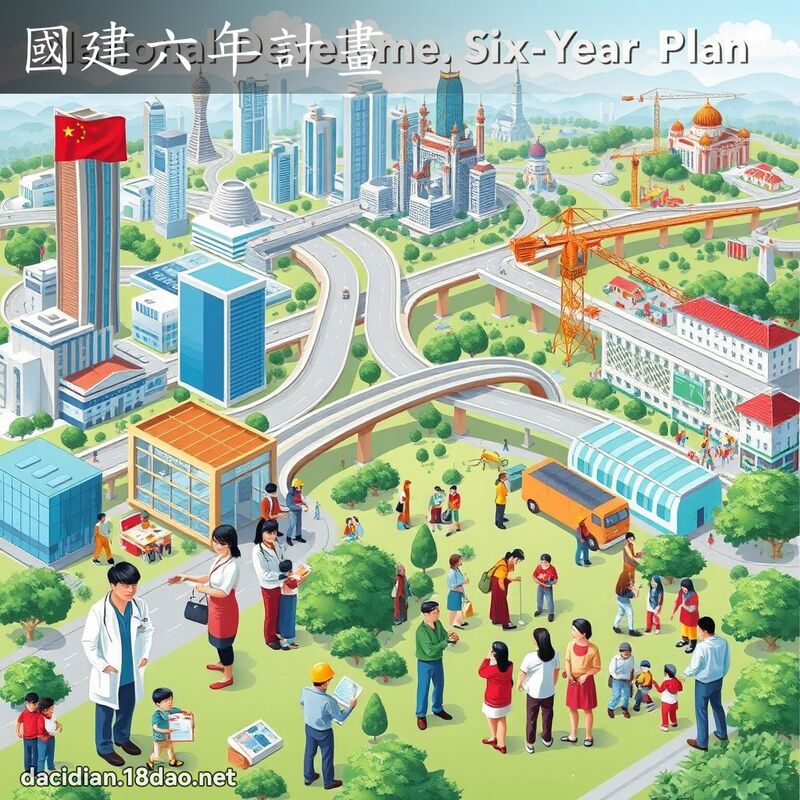 国建六年计画 - 国语大辞典配图