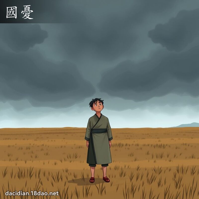 國憂 - 國語大辭典配圖