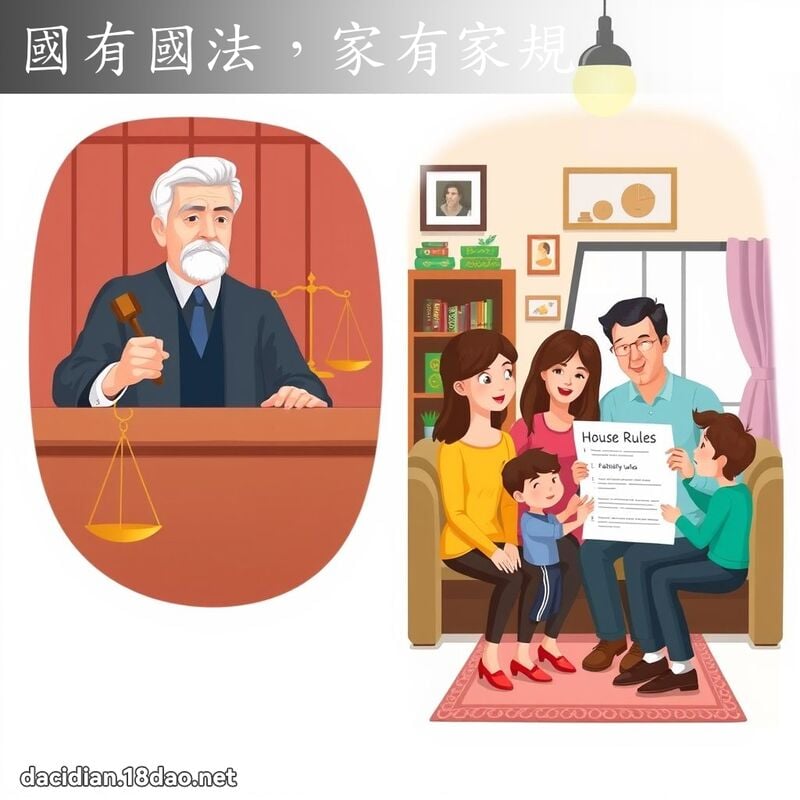 国有国法，家有家规 - 国语大辞典配图