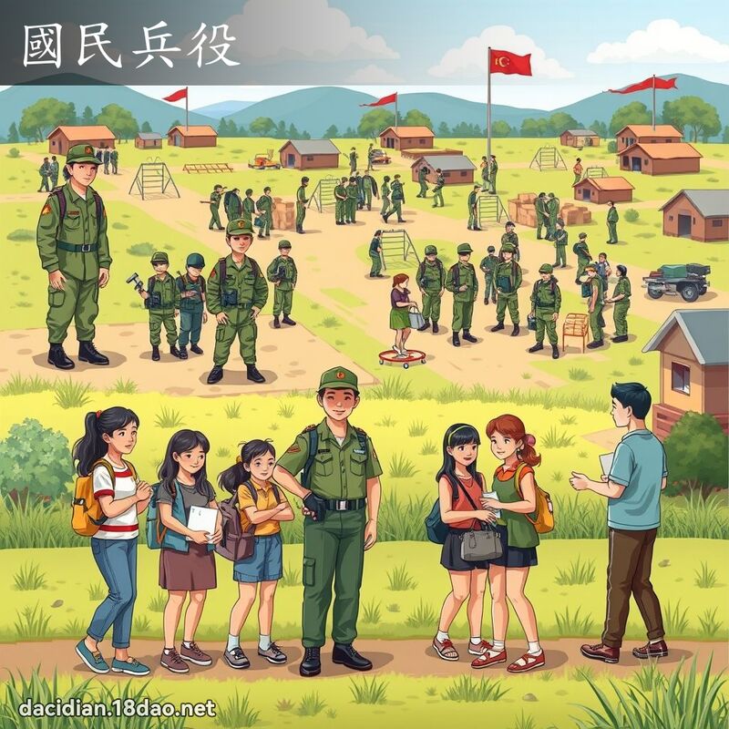 國民兵役 - 國語大辭典配圖