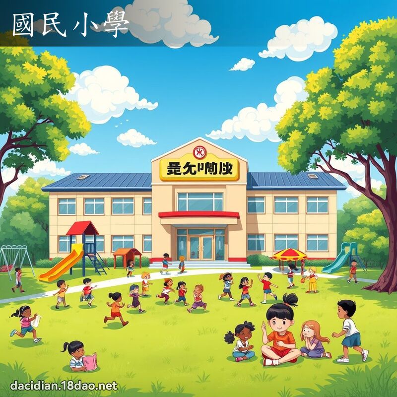 國民小學 - 國語大辭典配圖
