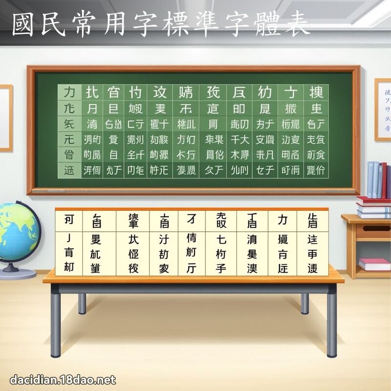 国民常用字標准字体表 - 国语大辞典配图