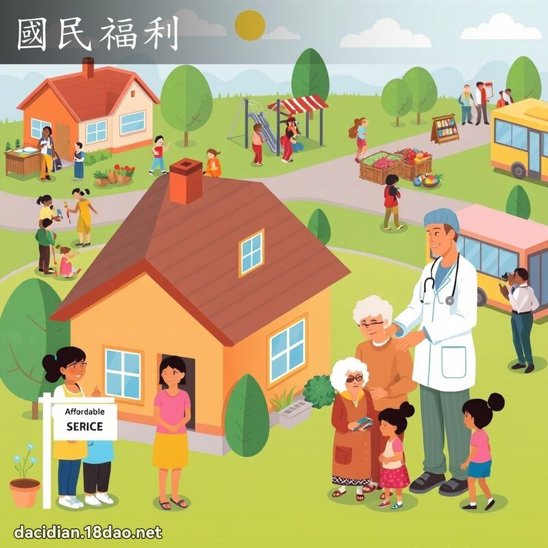 國民福利 - 國語大辭典配圖