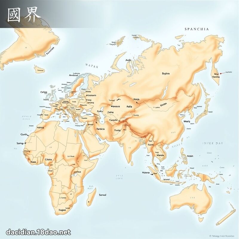 國界 - 國語大辭典配圖