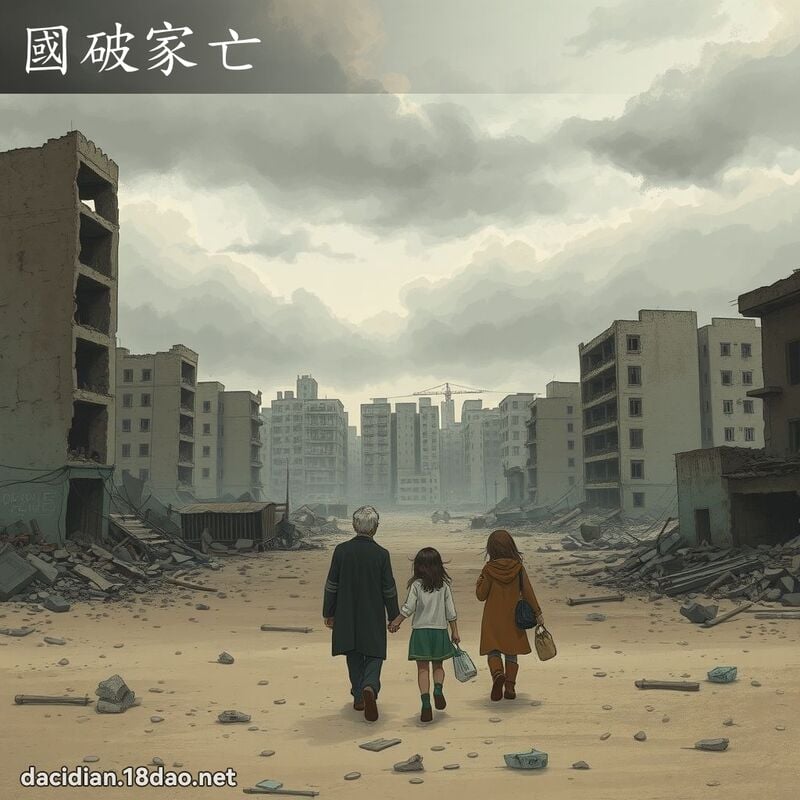 國破家亡 - 國語大辭典配圖