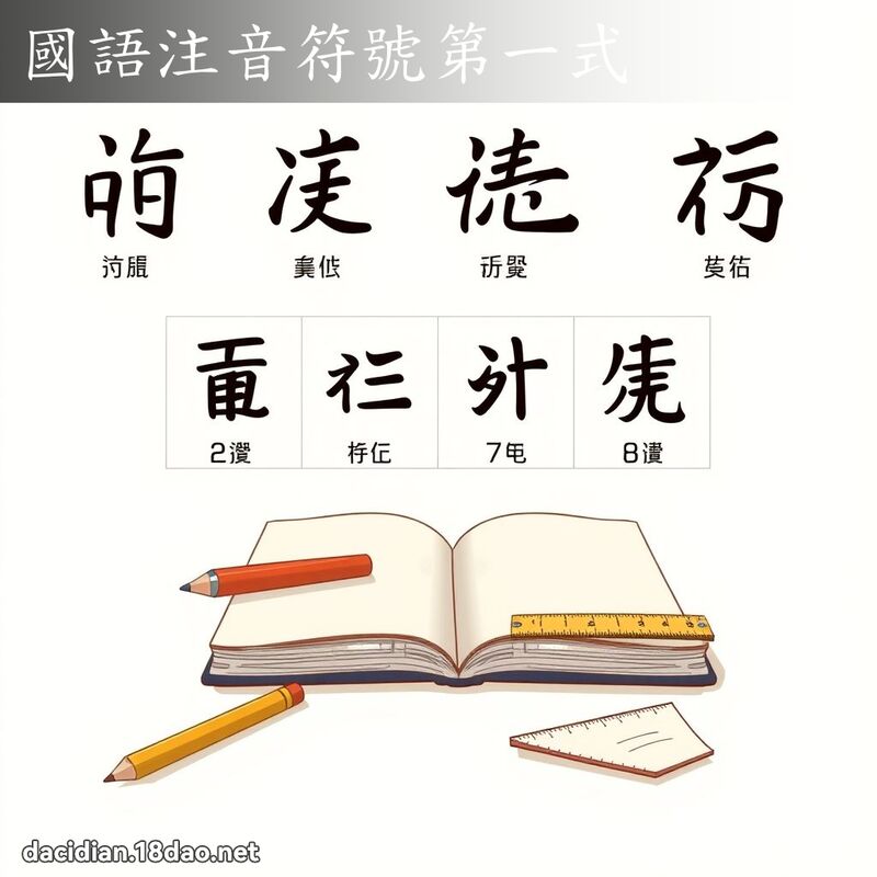 国语注音符号第一式 - 国语大辞典配图
