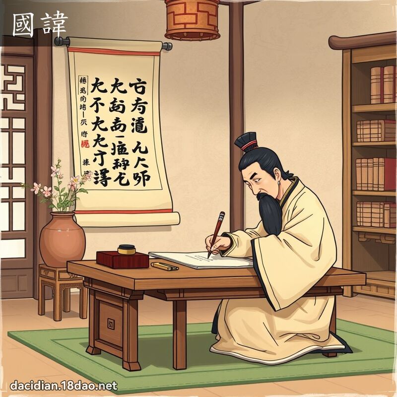 國諱 - 國語大辭典配圖