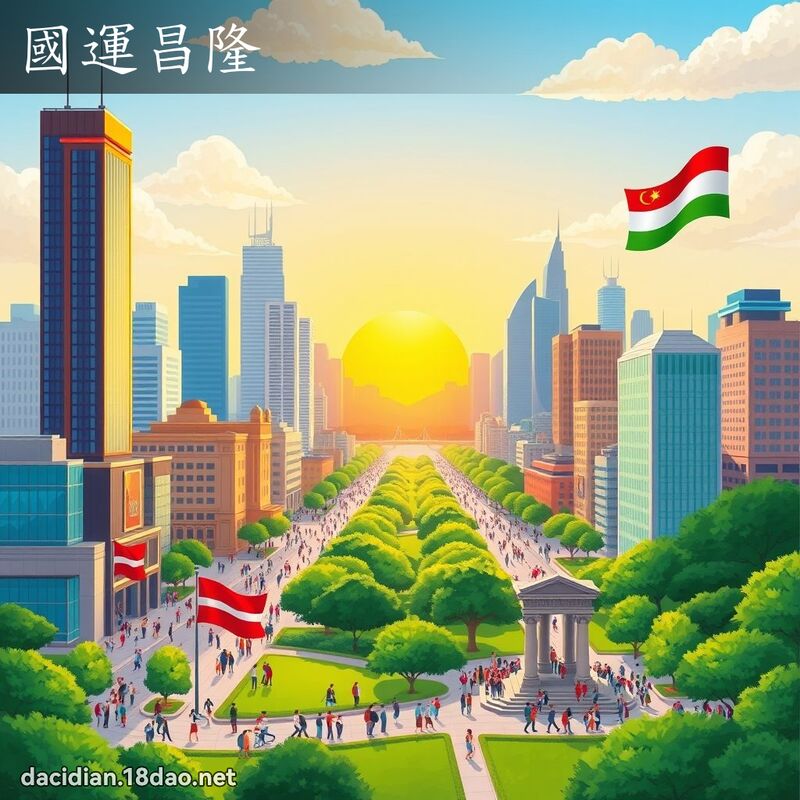 國運昌隆 - 國語大辭典配圖
