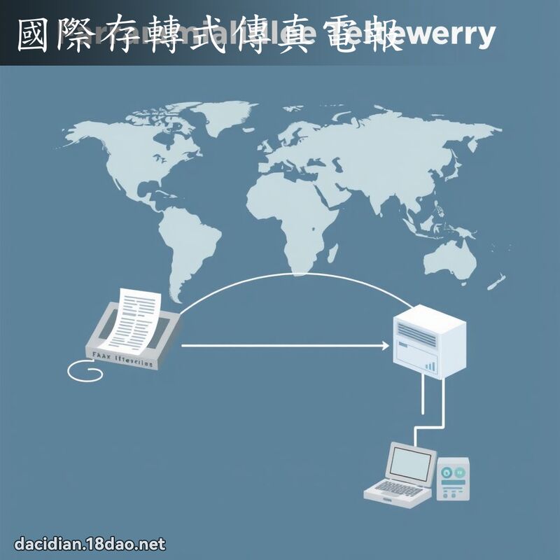 國際存轉式傳真電報 - 國語大辭典配圖