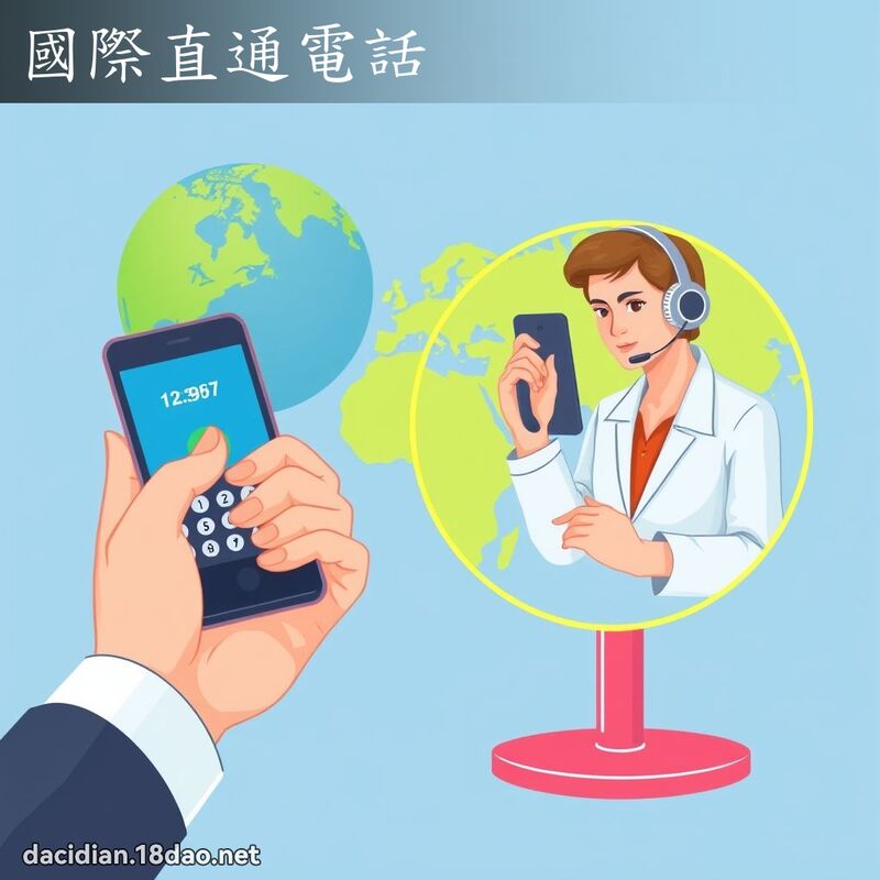 國際直通電話 - 國語大辭典配圖