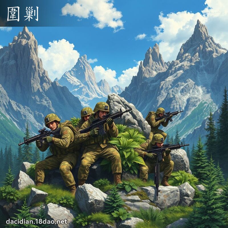 圍剿 - 國語大辭典配圖
