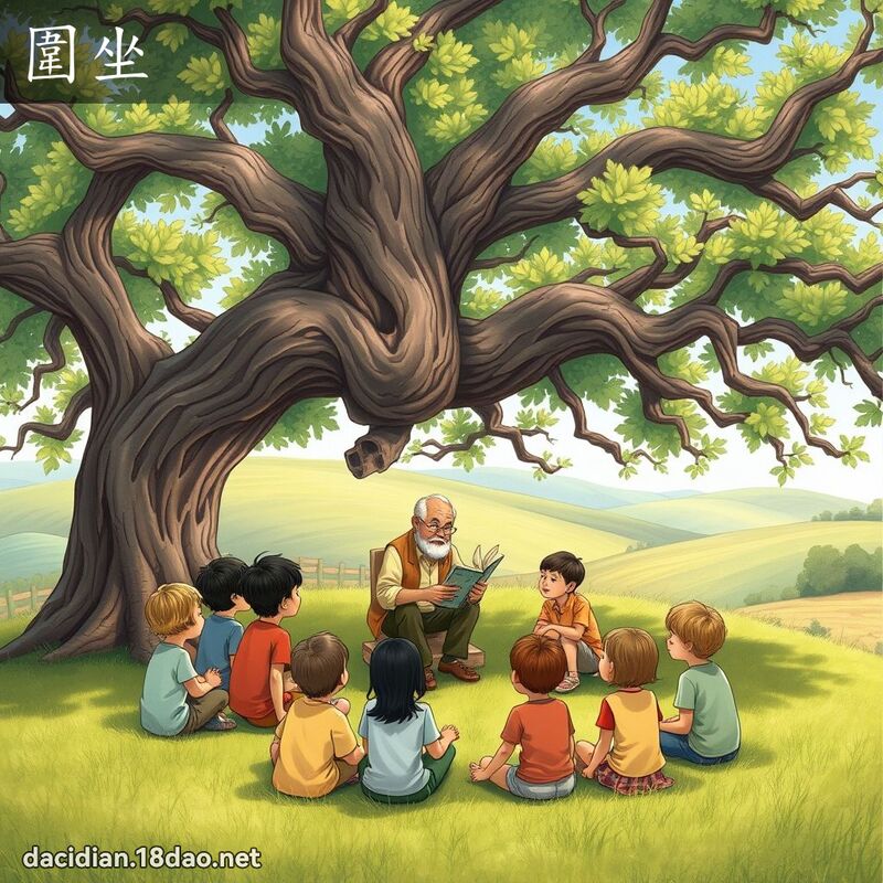 围坐 - 国语大辞典配图