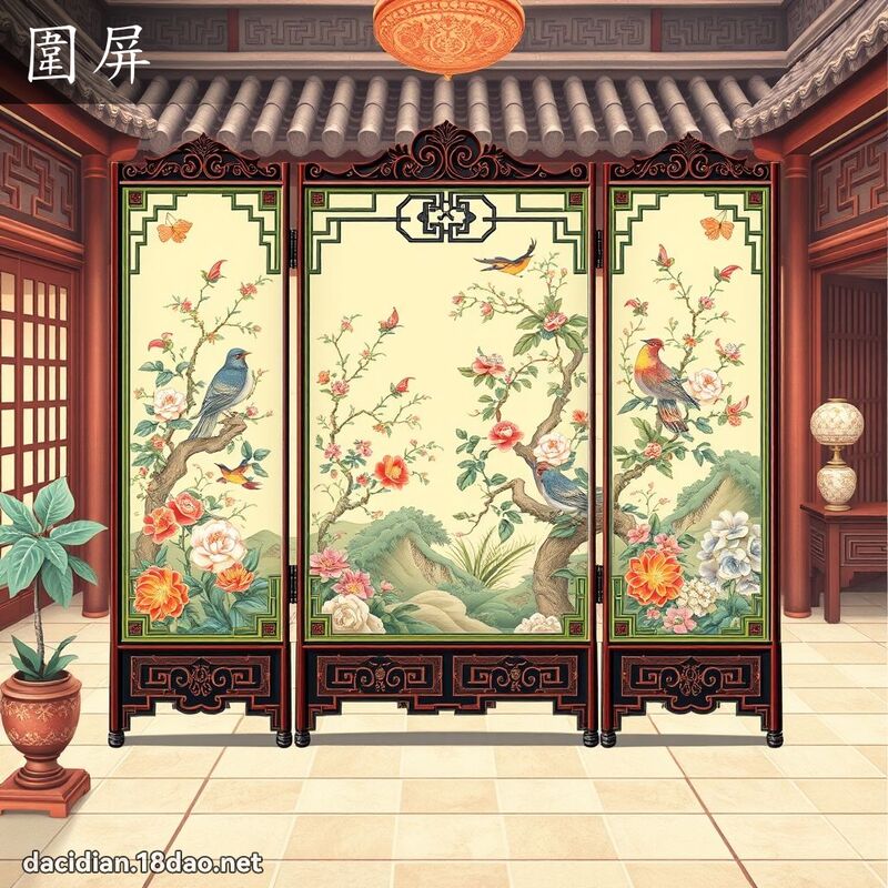 围屏 - 国语大辞典配图