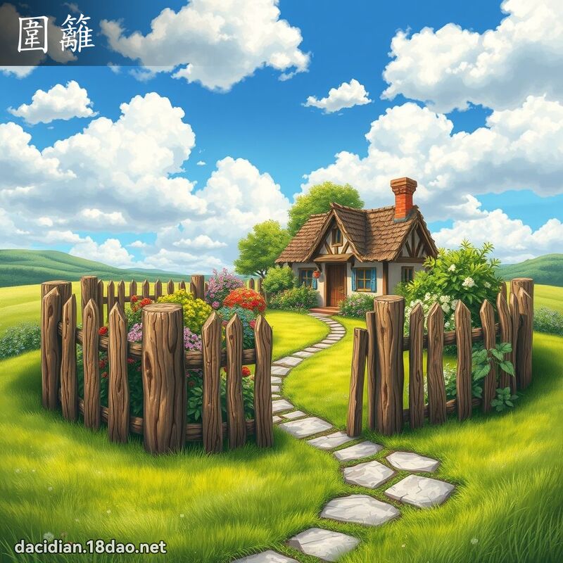 圍籬 - 國語大辭典配圖