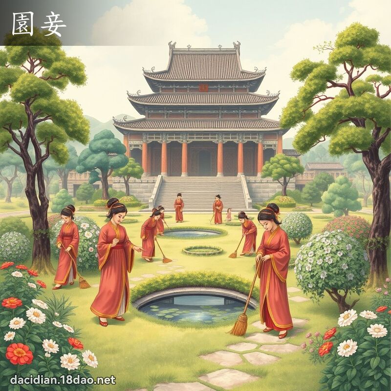 園妾 - 國語大辭典配圖