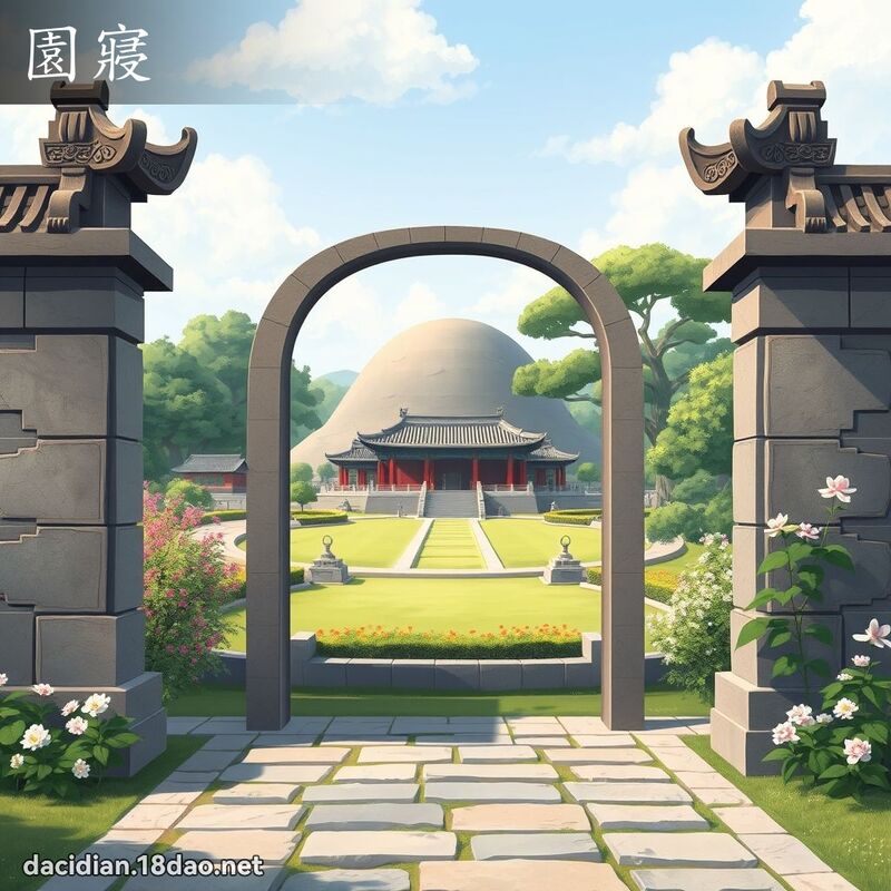 園寢 - 國語大辭典配圖