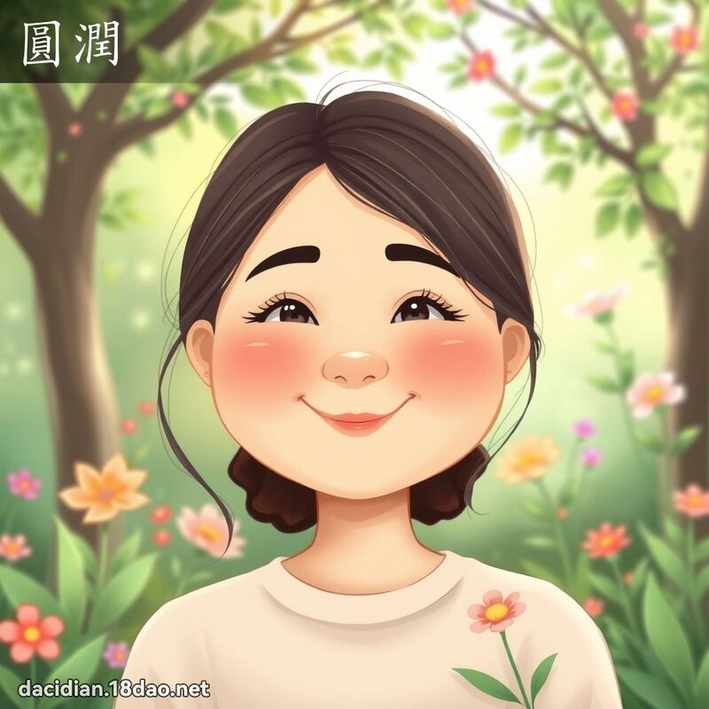 圓潤 - 國語大辭典配圖