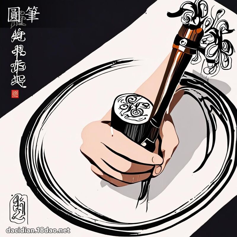 圆笔 - 国语大辞典配图