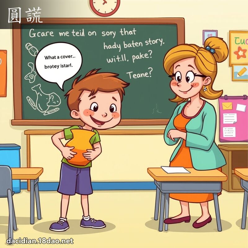 圓謊 - 國語大辭典配圖