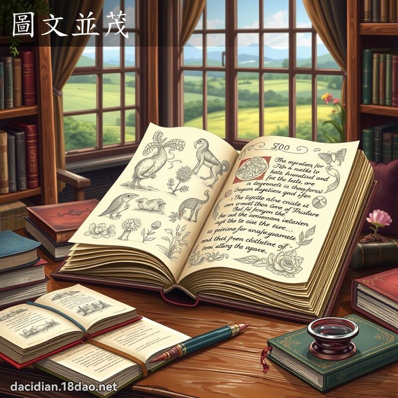 圖文並茂 - 國語大辭典配圖